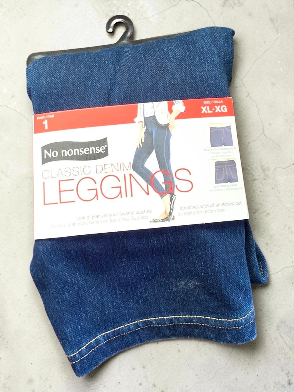 No nonsense Classic Denim Leggings - Dark Blue